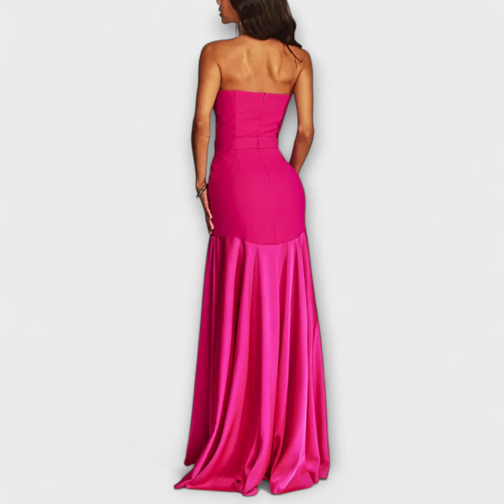 Vada - Maxi robe à épaules dénudées et décolleté en V