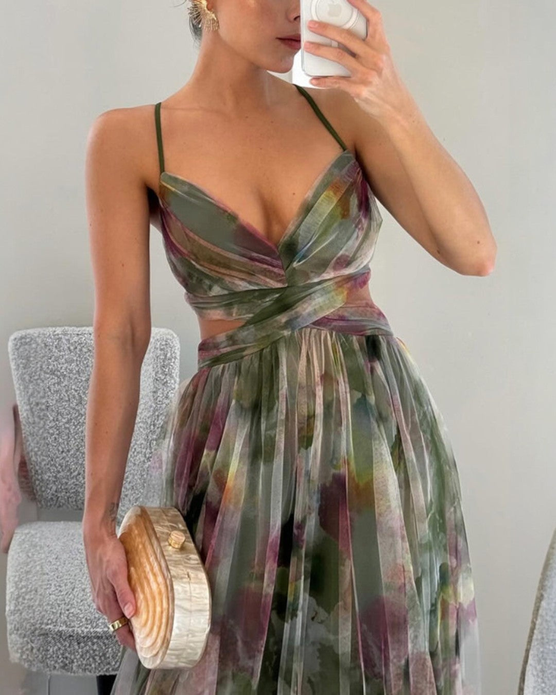 Giselle | Maxi Robe Envoûtante avec Imprimé Floral