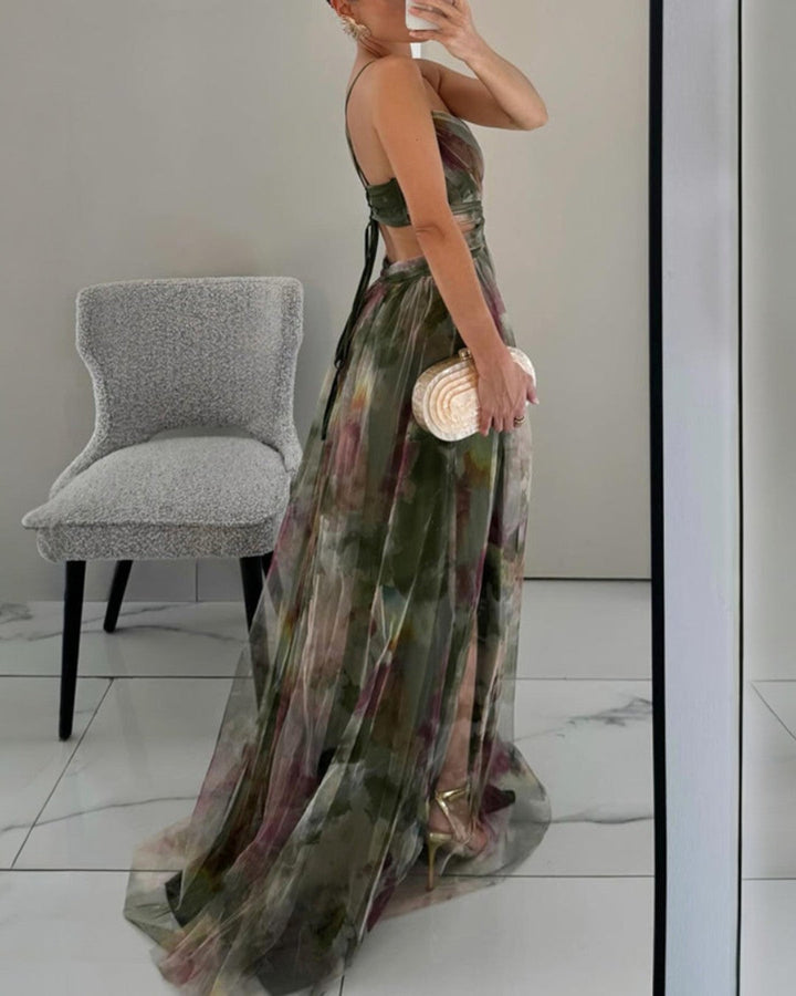 Giselle | Maxi Robe Envoûtante avec Imprimé Floral