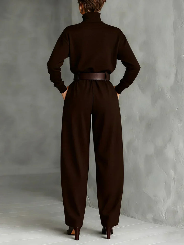 Ensemble Élégant Jessica™ : Haut Chic et Pantalons Droits
