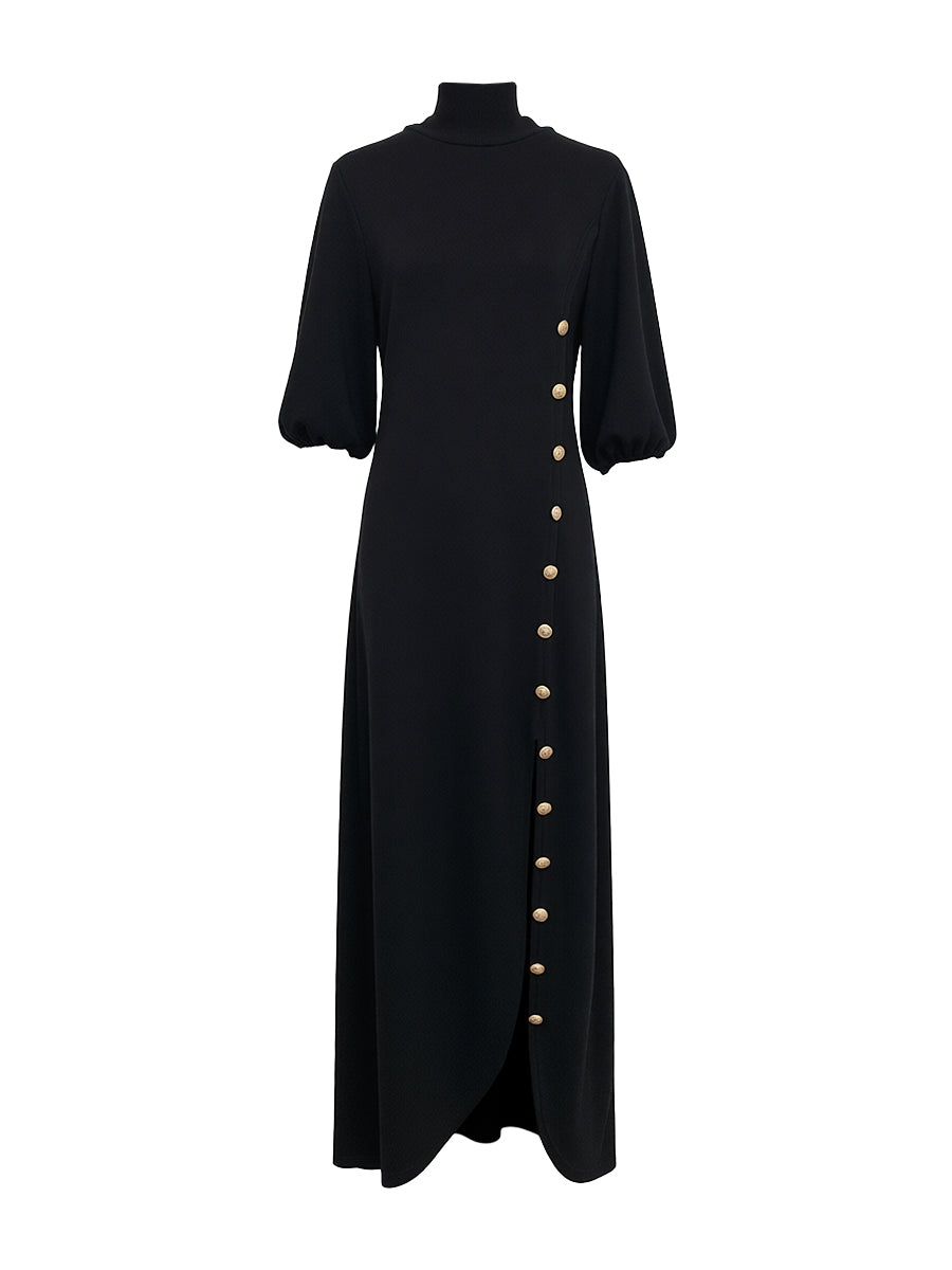 Margaux | Robes Maxi à Manches Boutonnées
