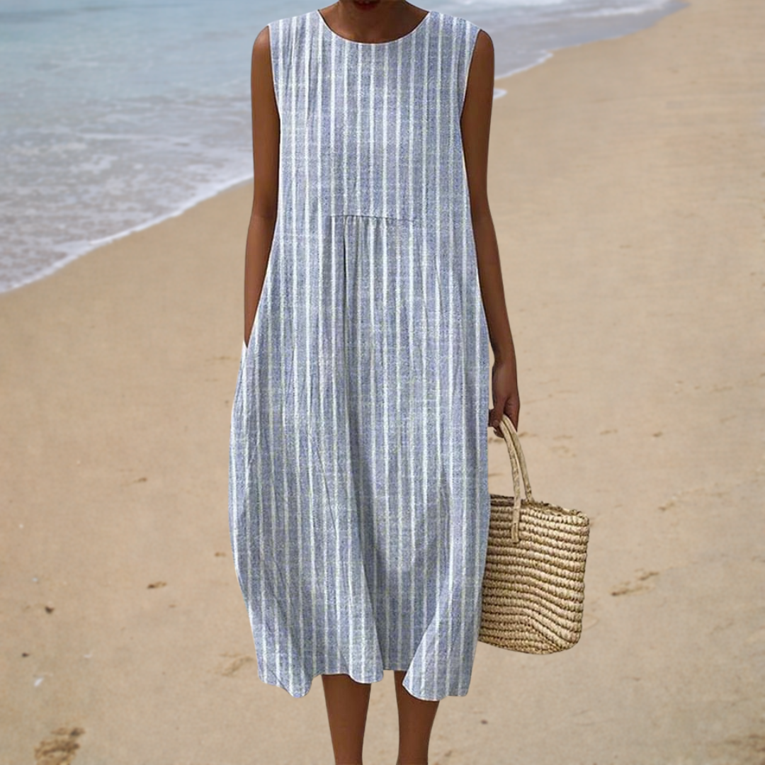 Anaïs | Robe de Plage Rayée