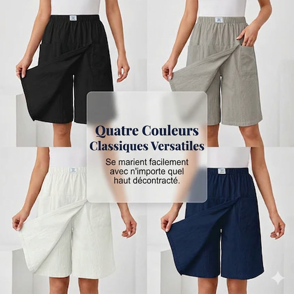 Libertine™ | Skort taille élastique poches liberté active
