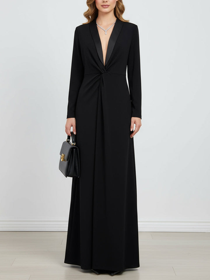 Camille | Robes Maxi à Col V Profond