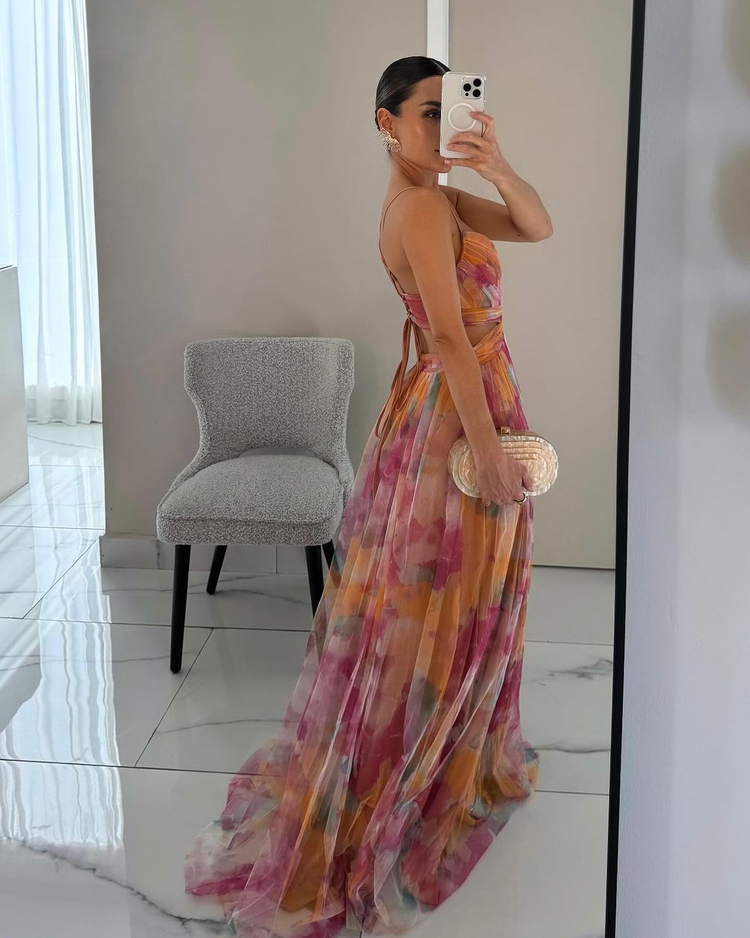 Giselle | Maxi Robe Envoûtante avec Imprimé Floral
