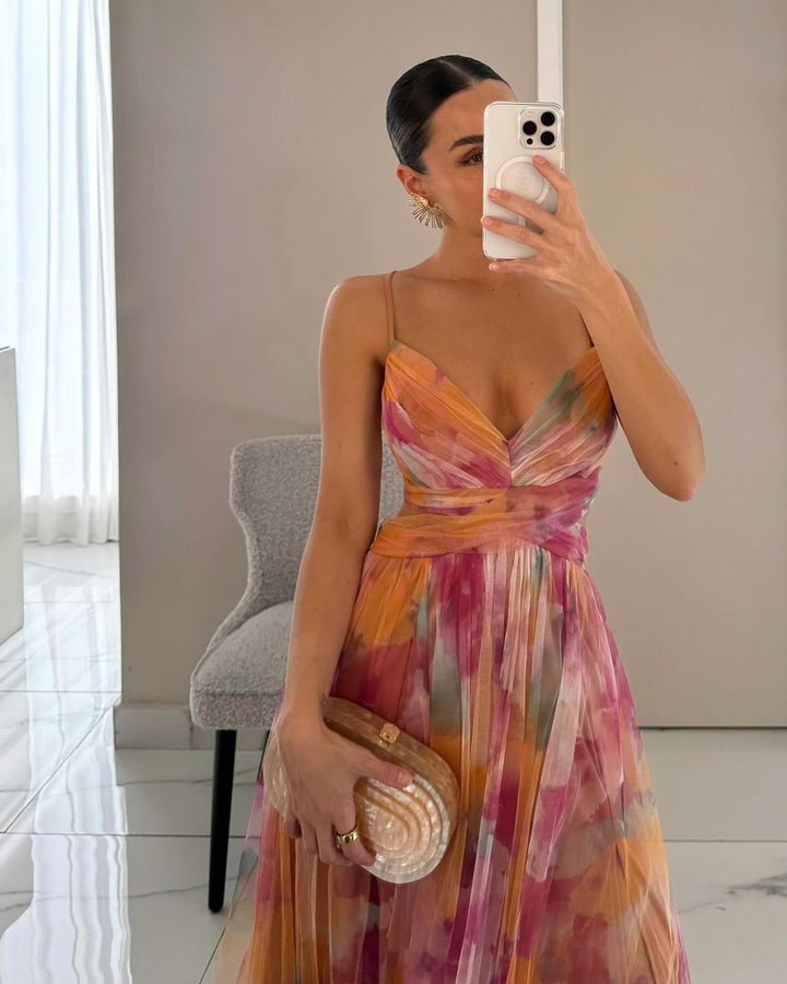Giselle | Maxi Robe Envoûtante avec Imprimé Floral