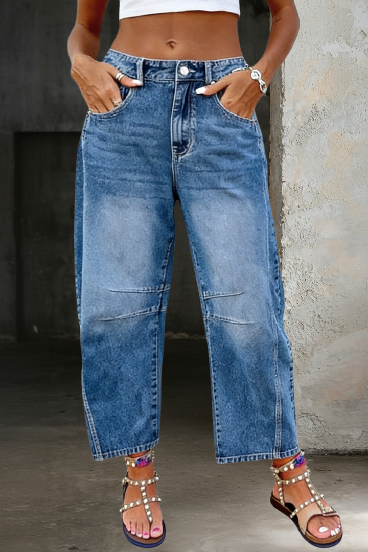 Linda | Jeans Décontractés Évasés