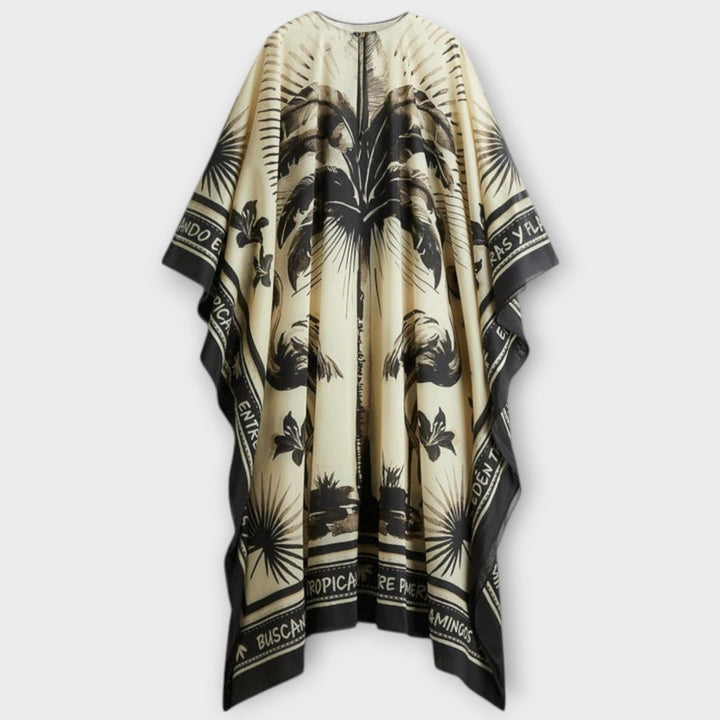 Melissa - Kaftan extra large avec imprimé de flamant rose
