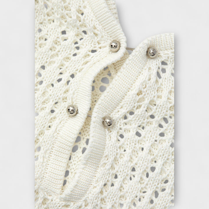 Anne - Robe de plage blanche Luna
