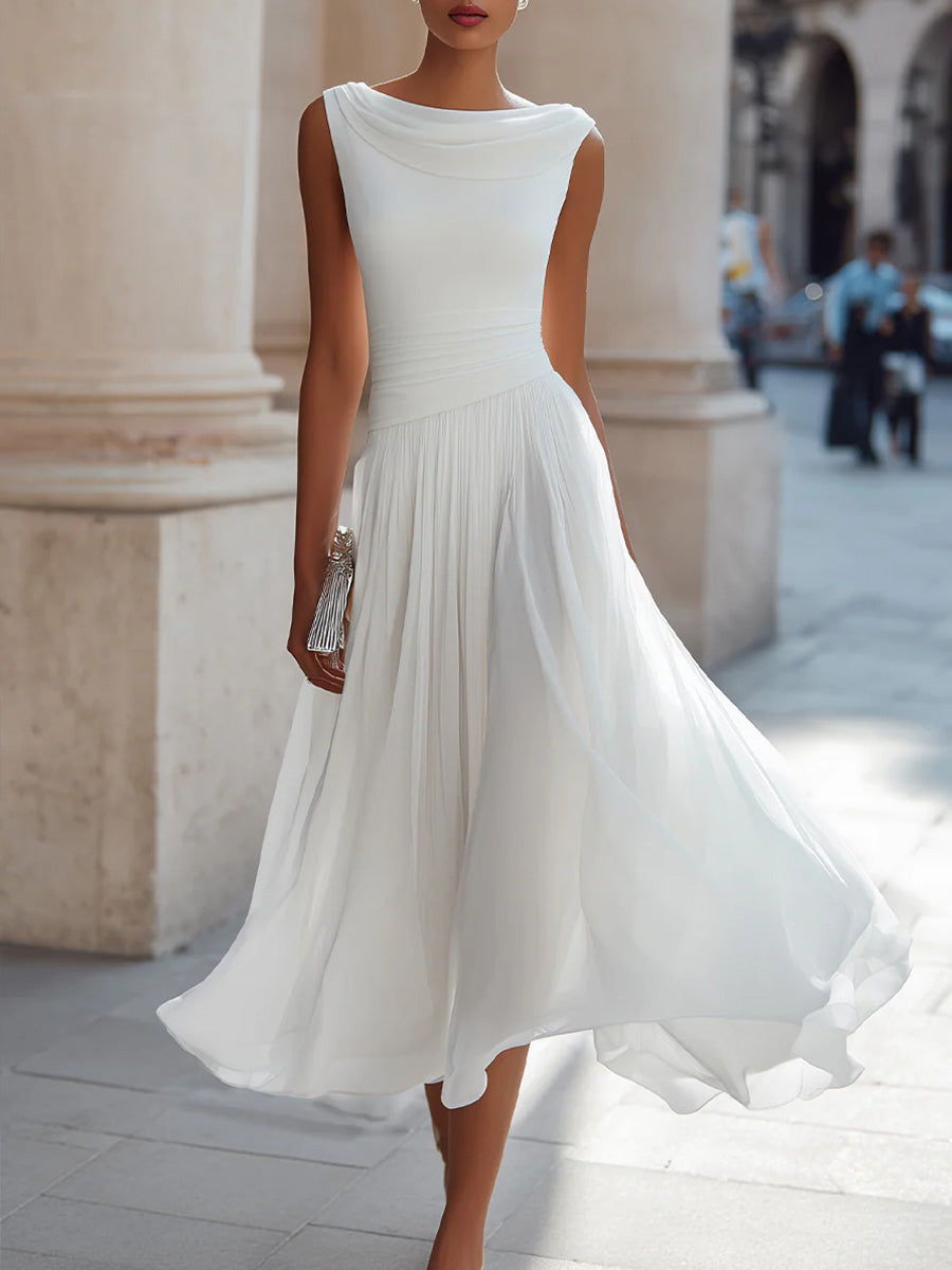 Vireen | Robe Midi Plissée
