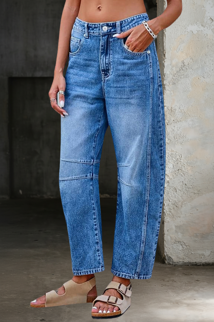 Linda | Jeans Décontractés Évasés