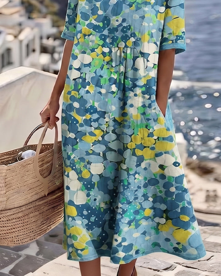 Chérie | Robe Midi À Motifs Floraux