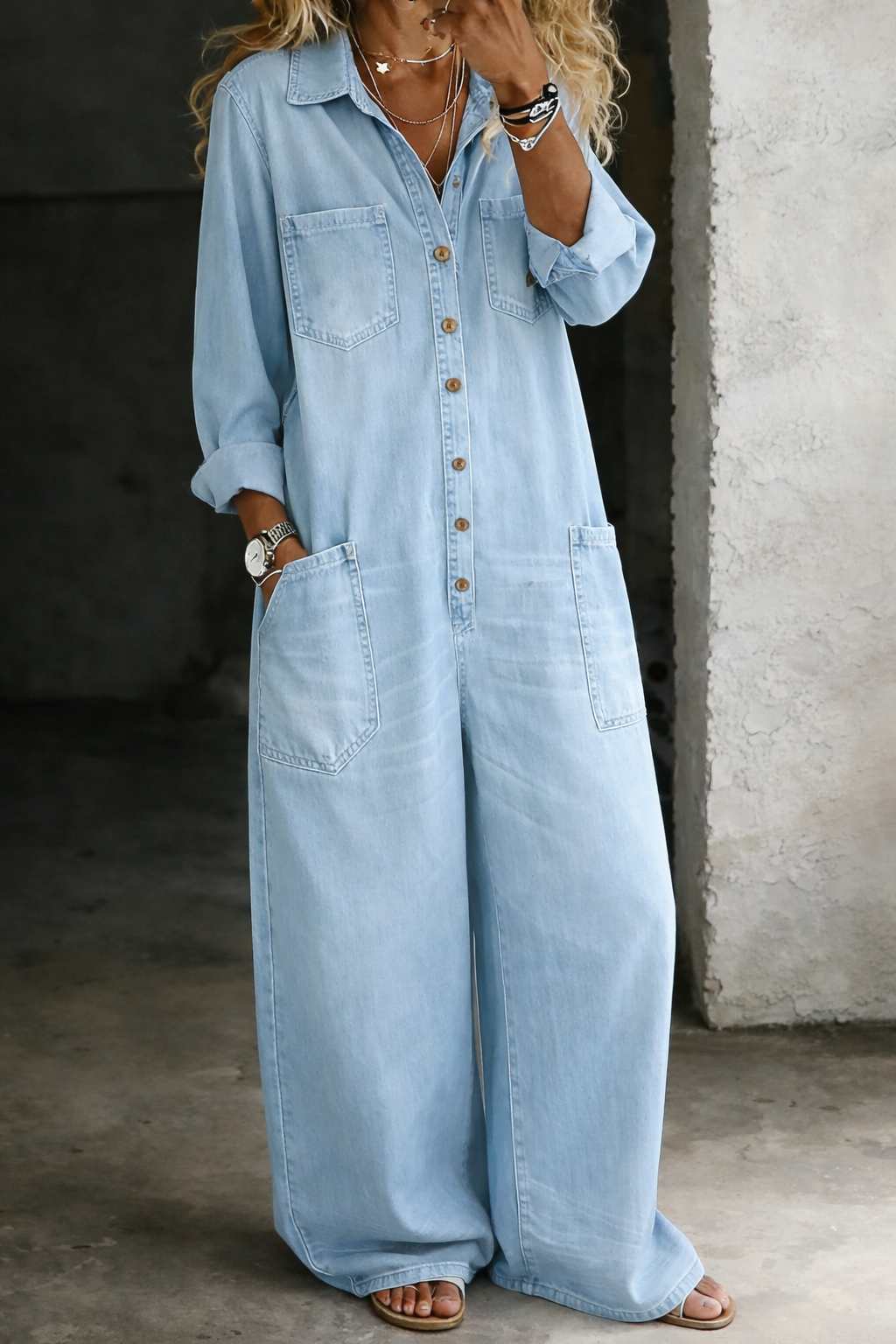 Thalassa | Combinaison en Denim Légère