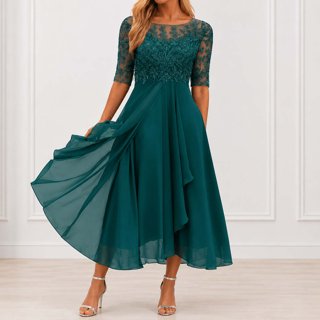 Pauline | Robe Élégante Florale Marie