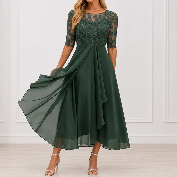 Pauline | Robe Élégante Florale Marie