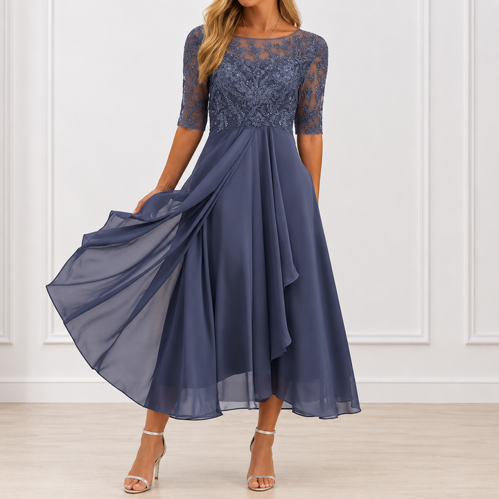 Pauline | Robe Élégante Florale Marie