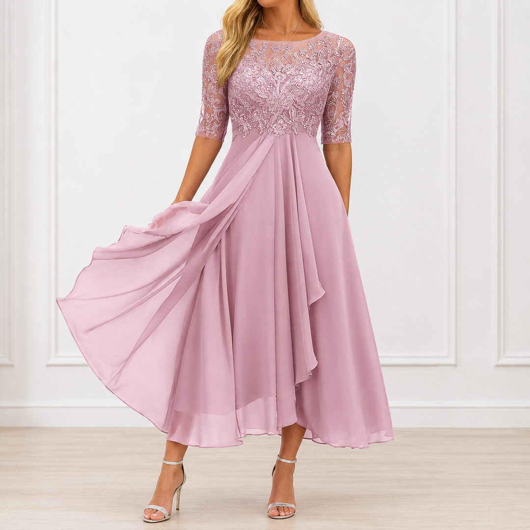 Pauline | Robe Élégante Florale Marie