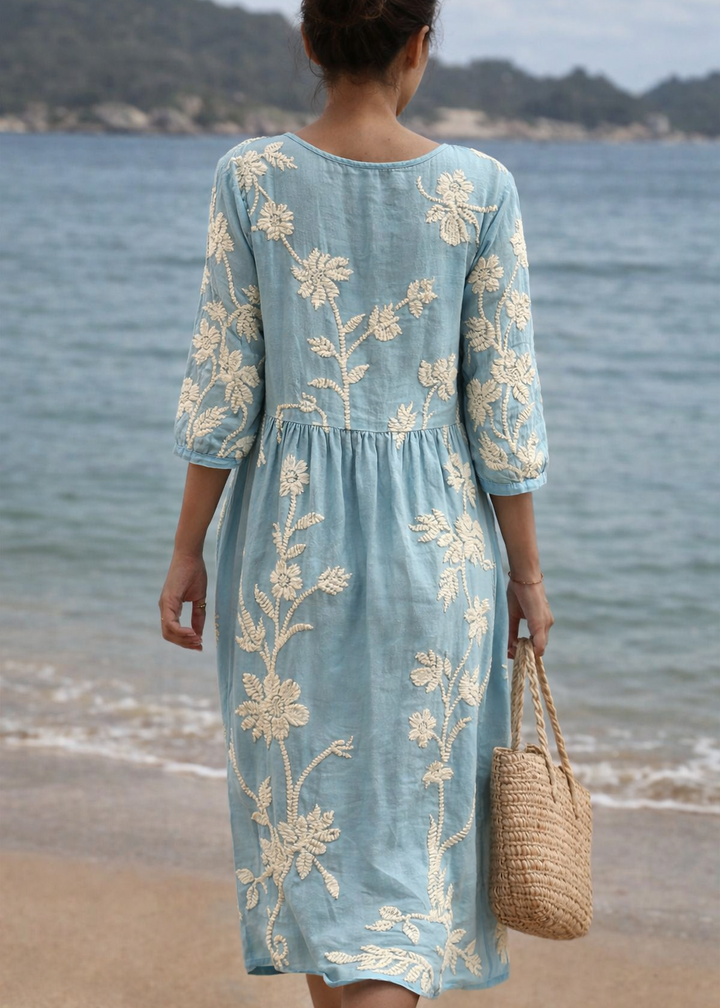 Azzurra | Robe Vintage Brodée