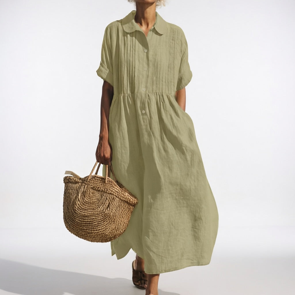 Lysandra | Robe Chemise Légère et Estivale