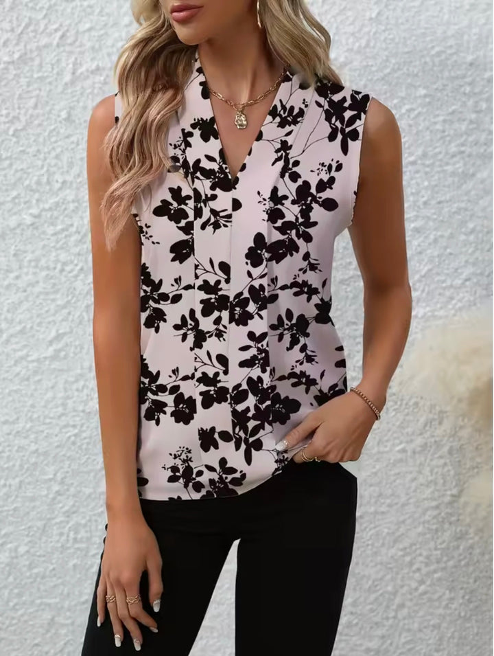 Nicole | Blouse Décontractée à Col V