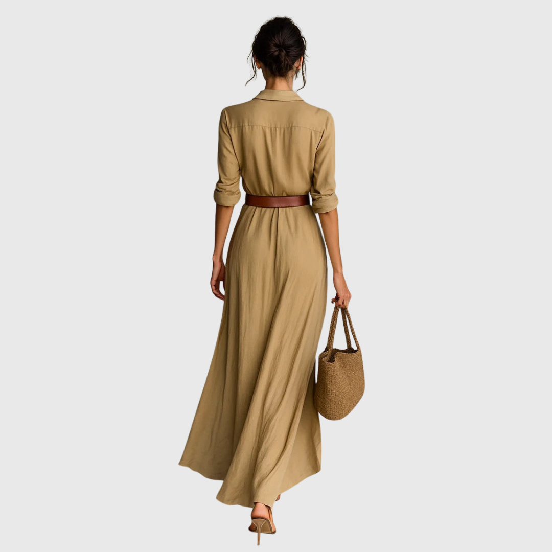 Thames – Élégante robe maxi enveloppante