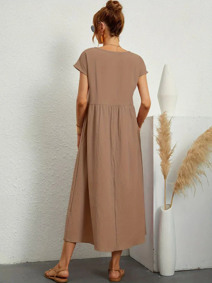 Gabrielle | Robe midi fluide d'une élégance intemporelle