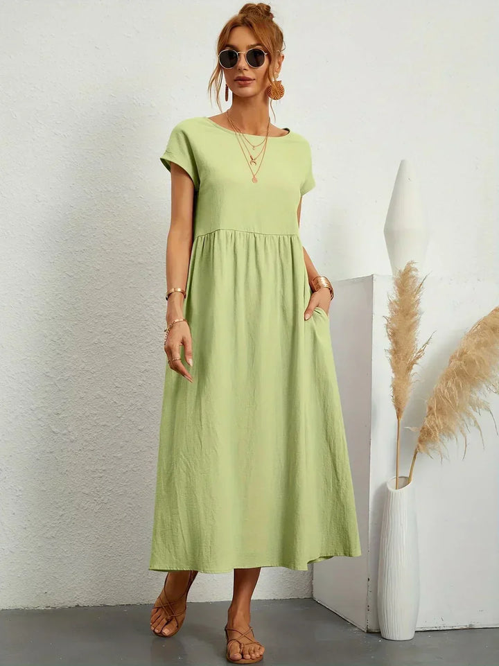 Gabrielle | Robe midi fluide d'une élégance intemporelle