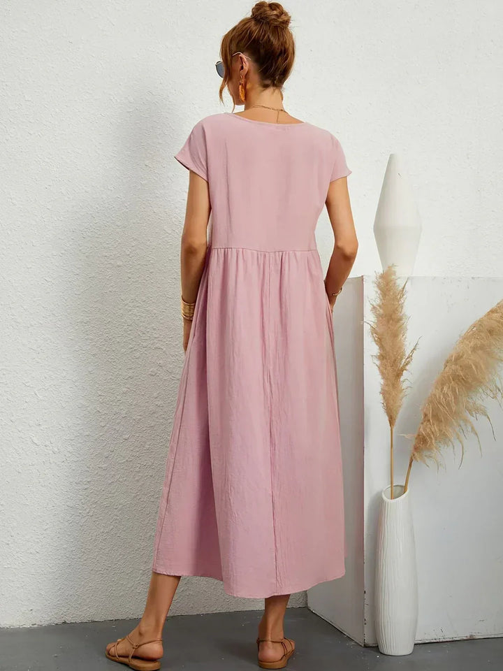 Gabrielle | Robe midi fluide d'une élégance intemporelle