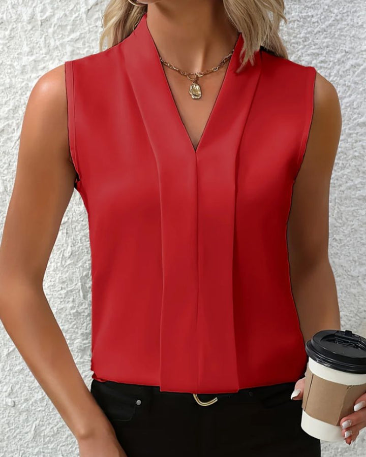 Nicole | Blouse Décontractée à Col V