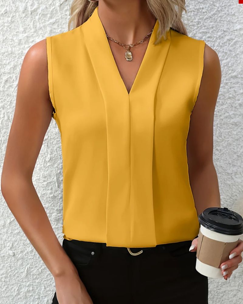 Nicole | Blouse Décontractée à Col en V