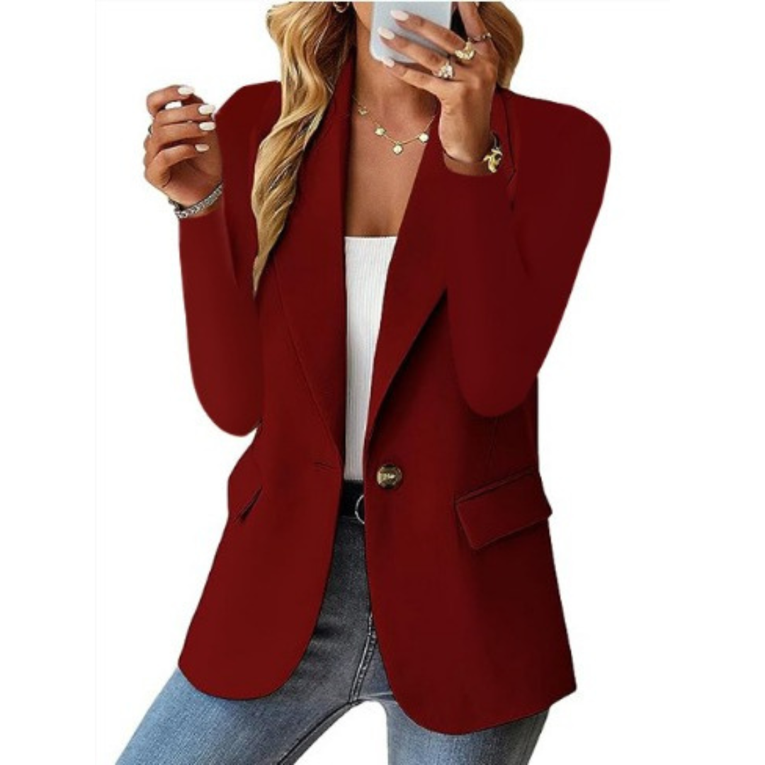 Natalie | Blazer Classique à Bouton Unique