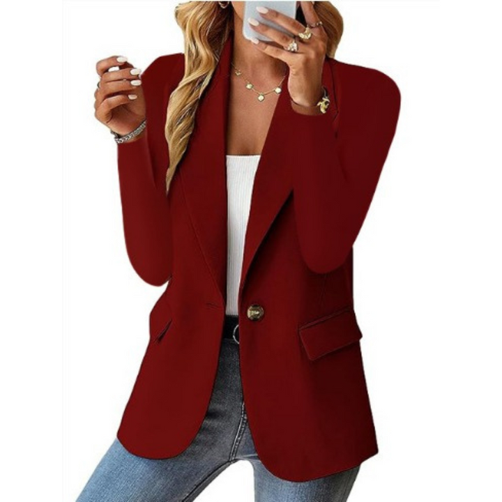 Natalie | Blazer Classique à Bouton Unique
