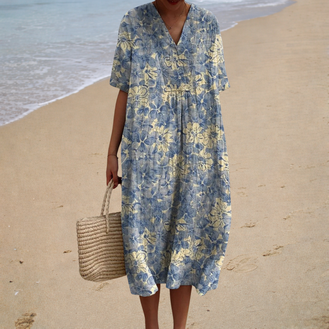 Éléonore | Robe Longue à Fleurs