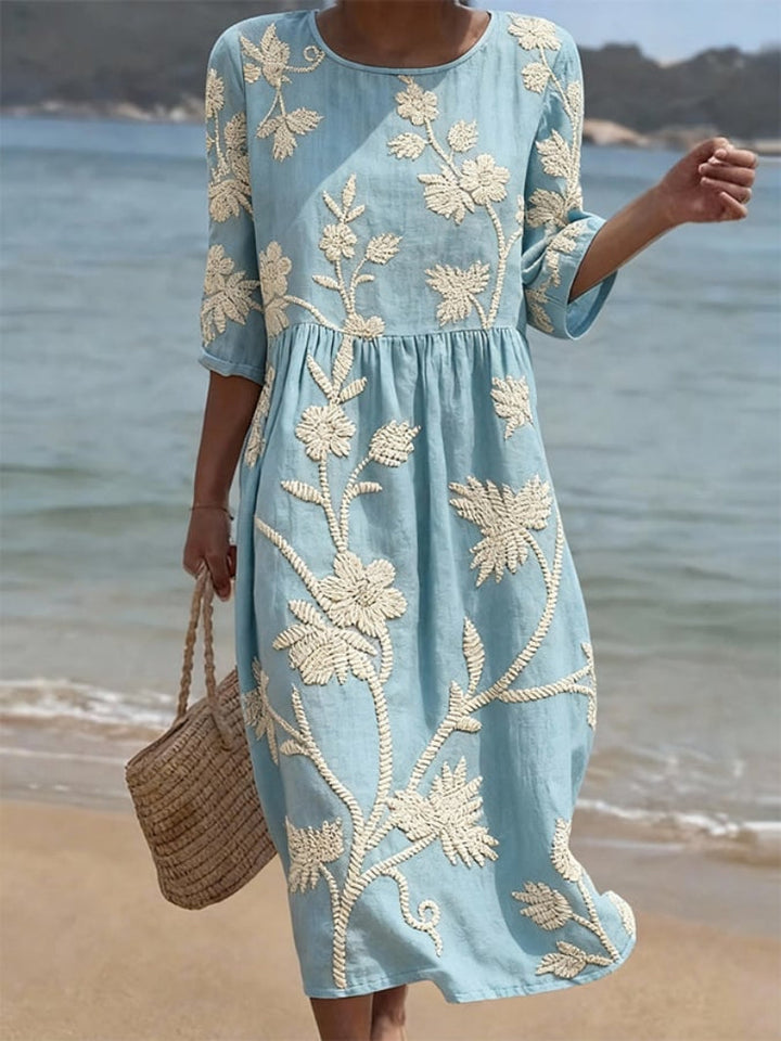 Azzurra | Robe Vintage Brodée
