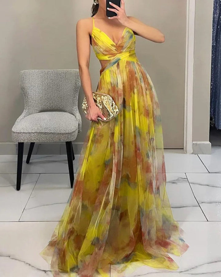 Giselle | Maxi Robe Envoûtante avec Imprimé Floral