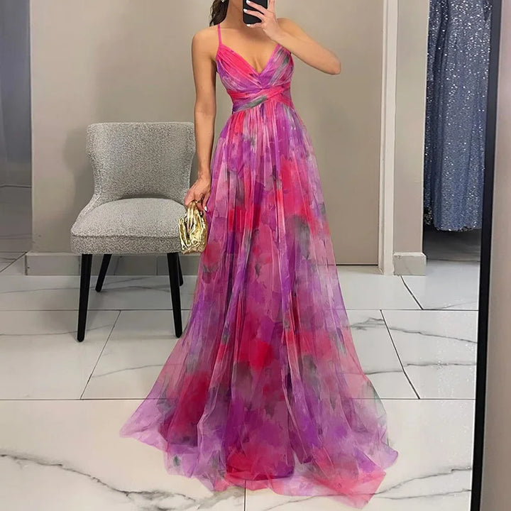Giselle | Maxi-robe Envoûtante avec Imprimé Floral
