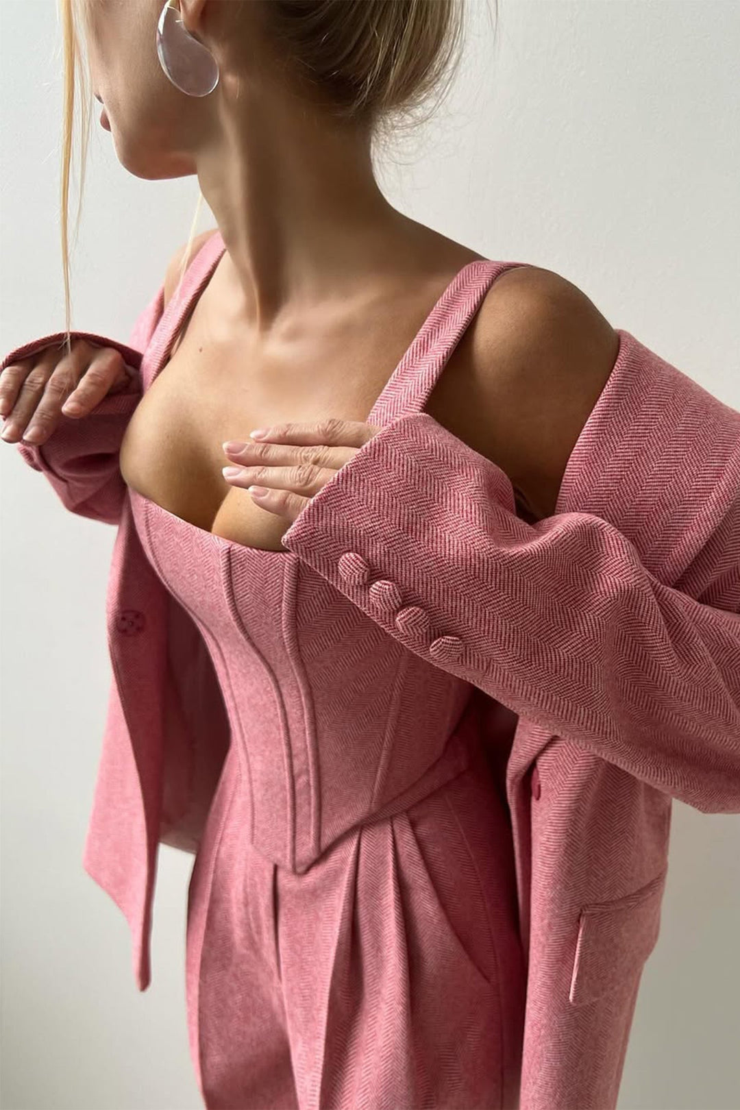 Hannah | Ensemble trois pièces avec blazer croisé