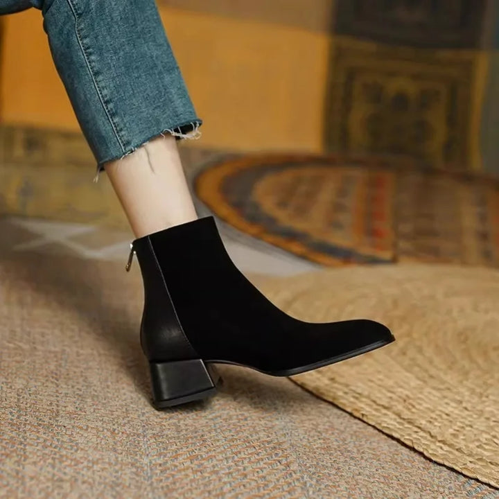 Bottes en Cuir Gelé