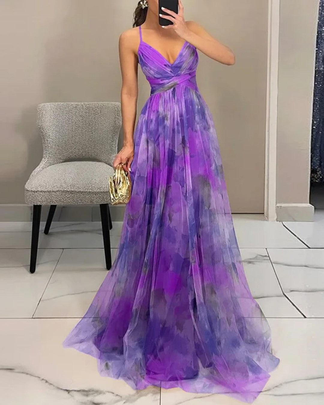 Giselle | Maxi Robe Envoûtante avec Imprimé Floral
