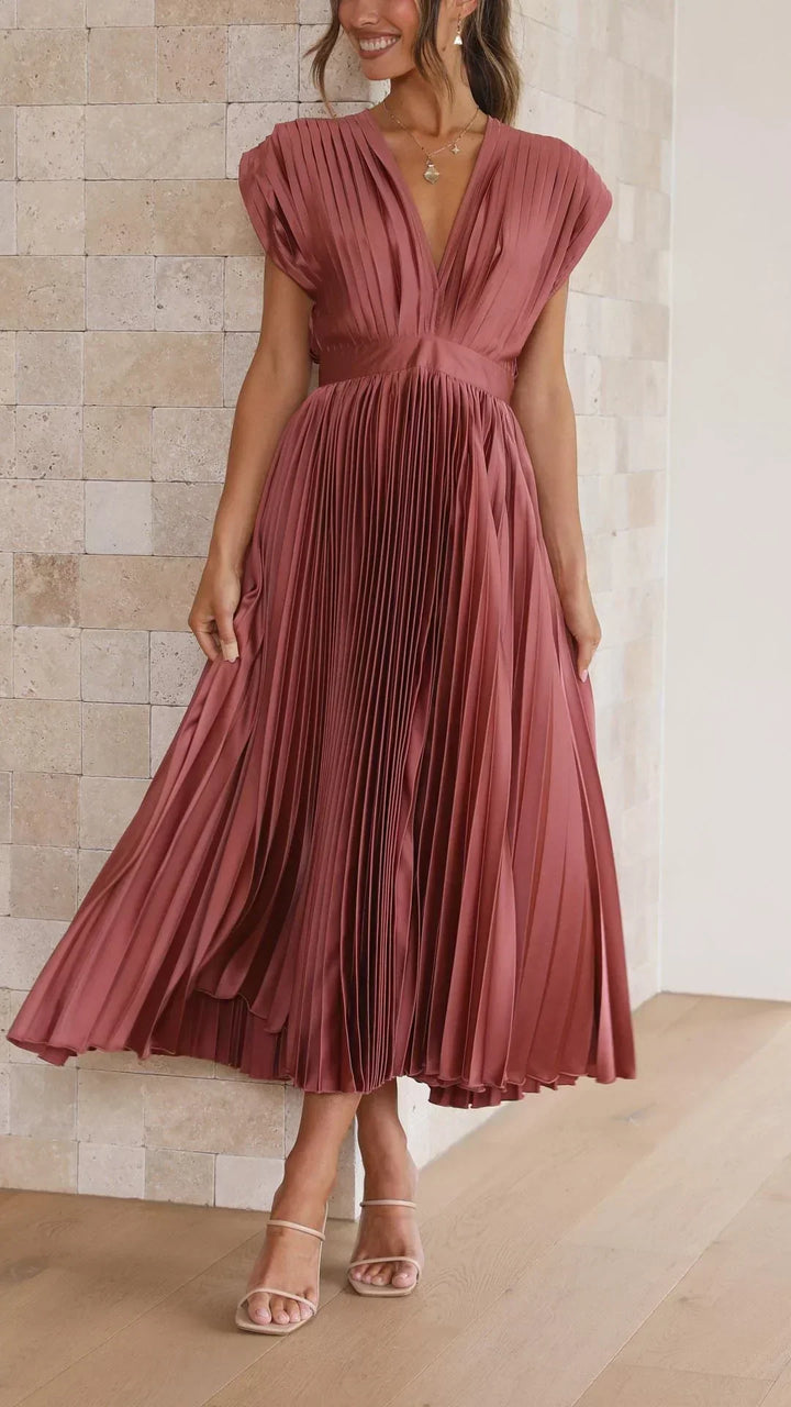 Isla | Robe plissée élégante