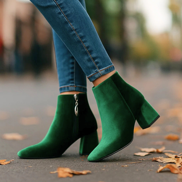 BOTTES EN VELOURS VALENTINA