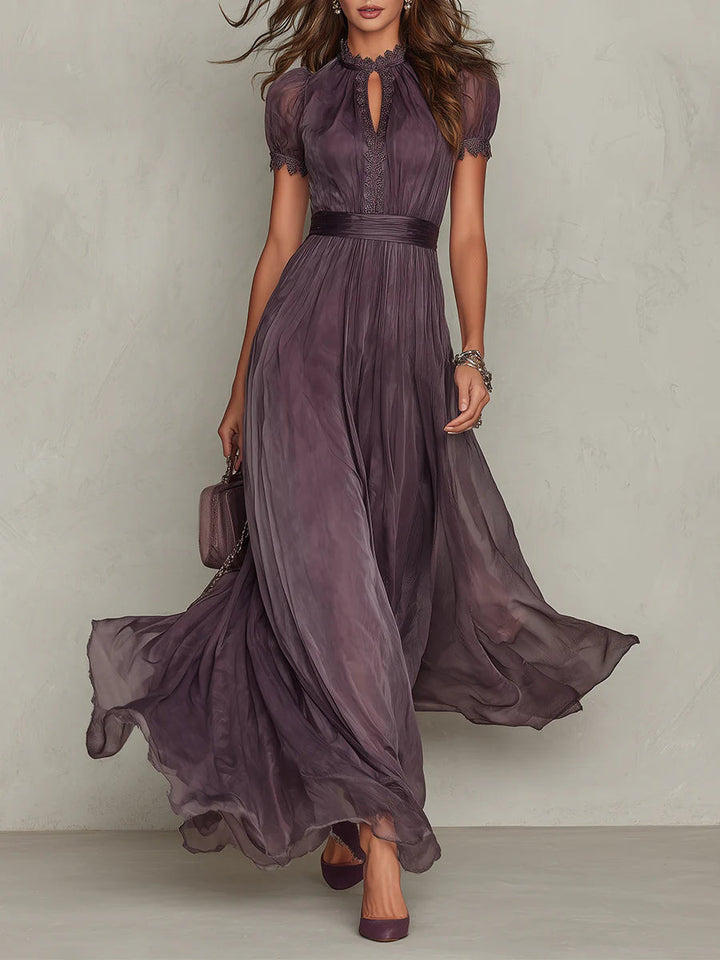 Ashley | Robe longue en chiffon vintage