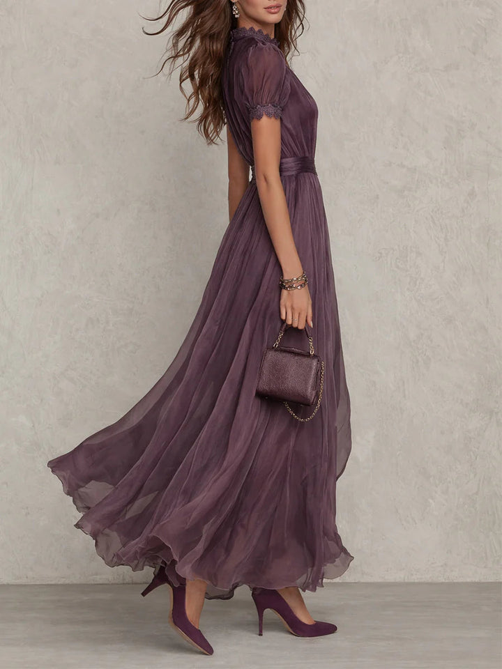 Ashley | Robe longue en chiffon vintage