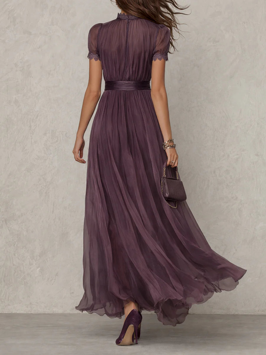 Ashley | Robe longue en chiffon vintage