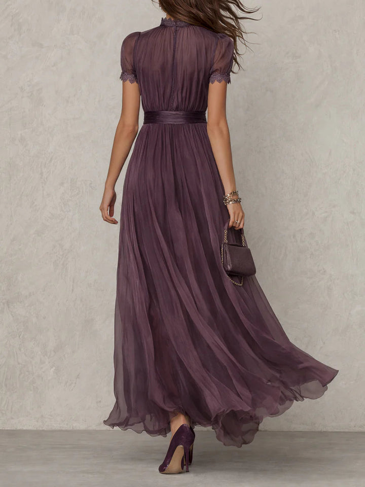 Ashley | Robe longue en chiffon vintage