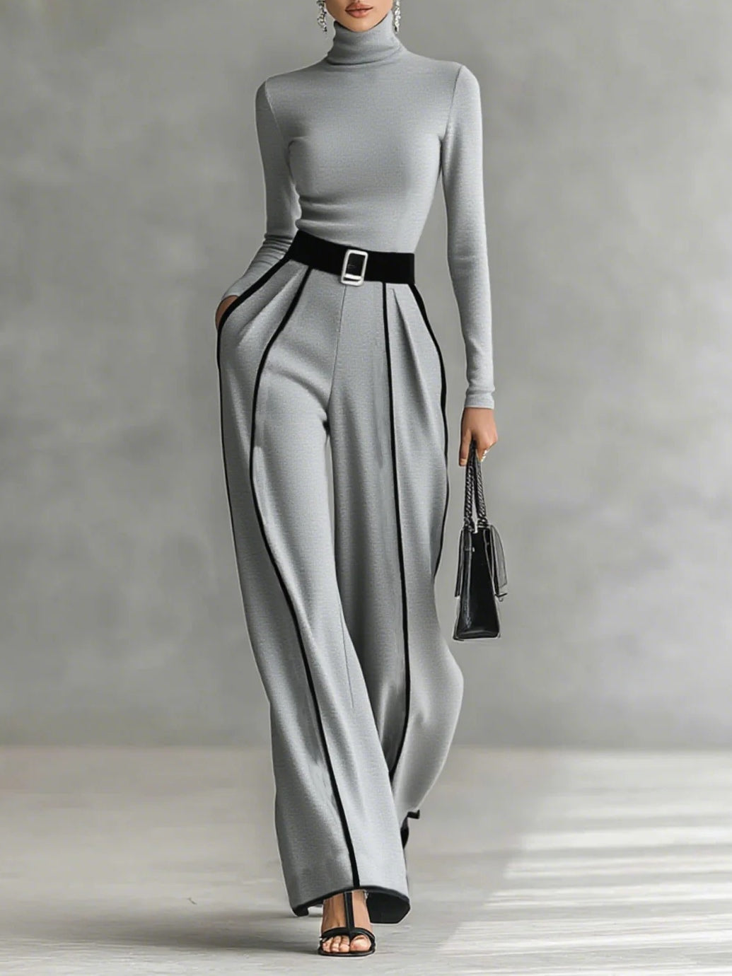 Vera™ | Ensemble élégant avec détail contrastant