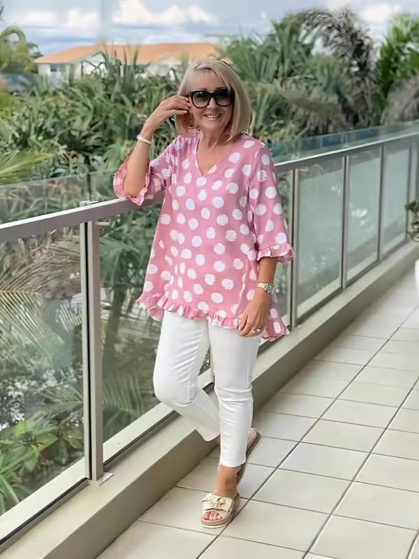 Margo | Haut Imprimé Vintage