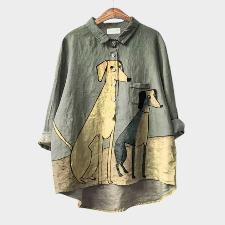 Audrey - Chemise Artistique à Boutons