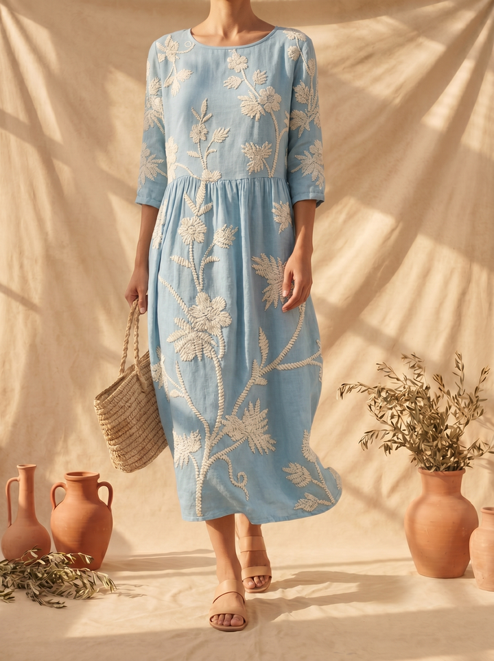 Azzurra | Robe Vintage Brodée