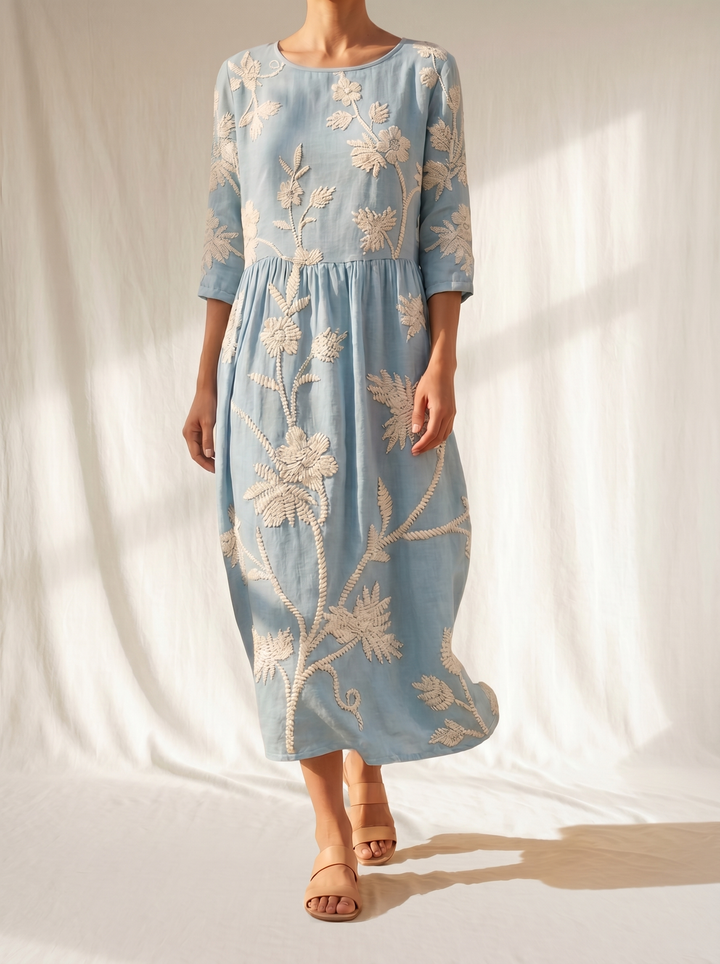 Azzurra | Robe Vintage Brodée